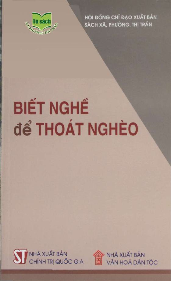 biết nghề để thoát nghèo