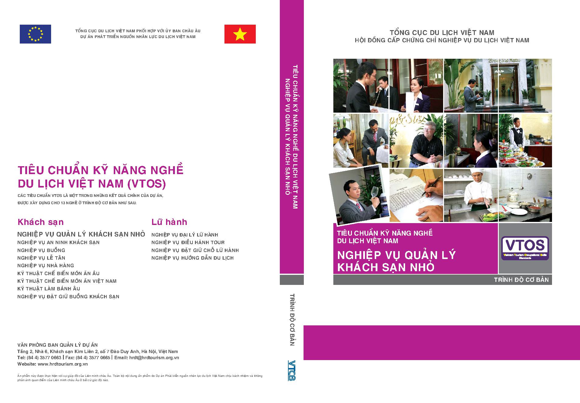 Tiêu chuẩn kỹ năng nghề du lịch Việt Nam- Nghiệp vụ Quản lý khách sạn nhỏ