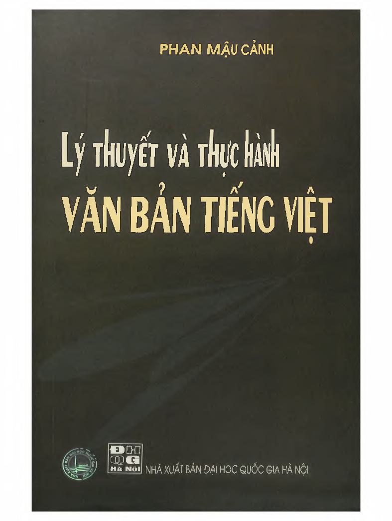 Lý thuyết và thực hành văn bản tiếng Việt