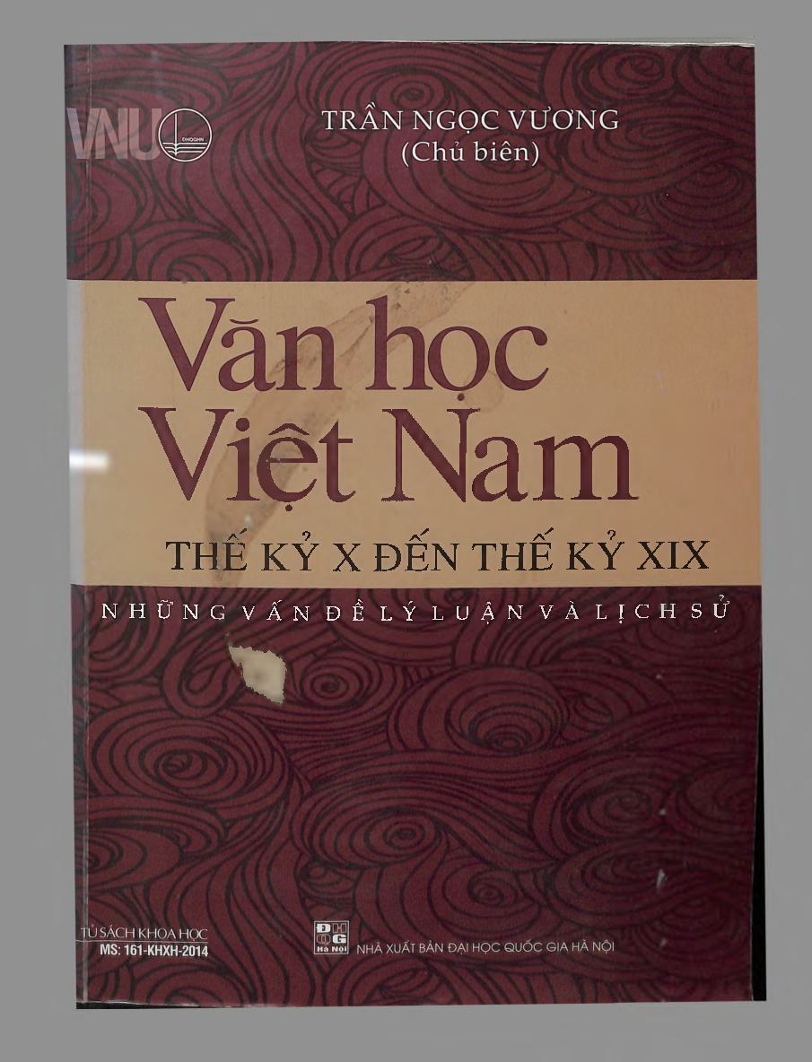 Văn học Việt Nam thế kỉ X - XIX những vấn đề lý luận và lịch sử