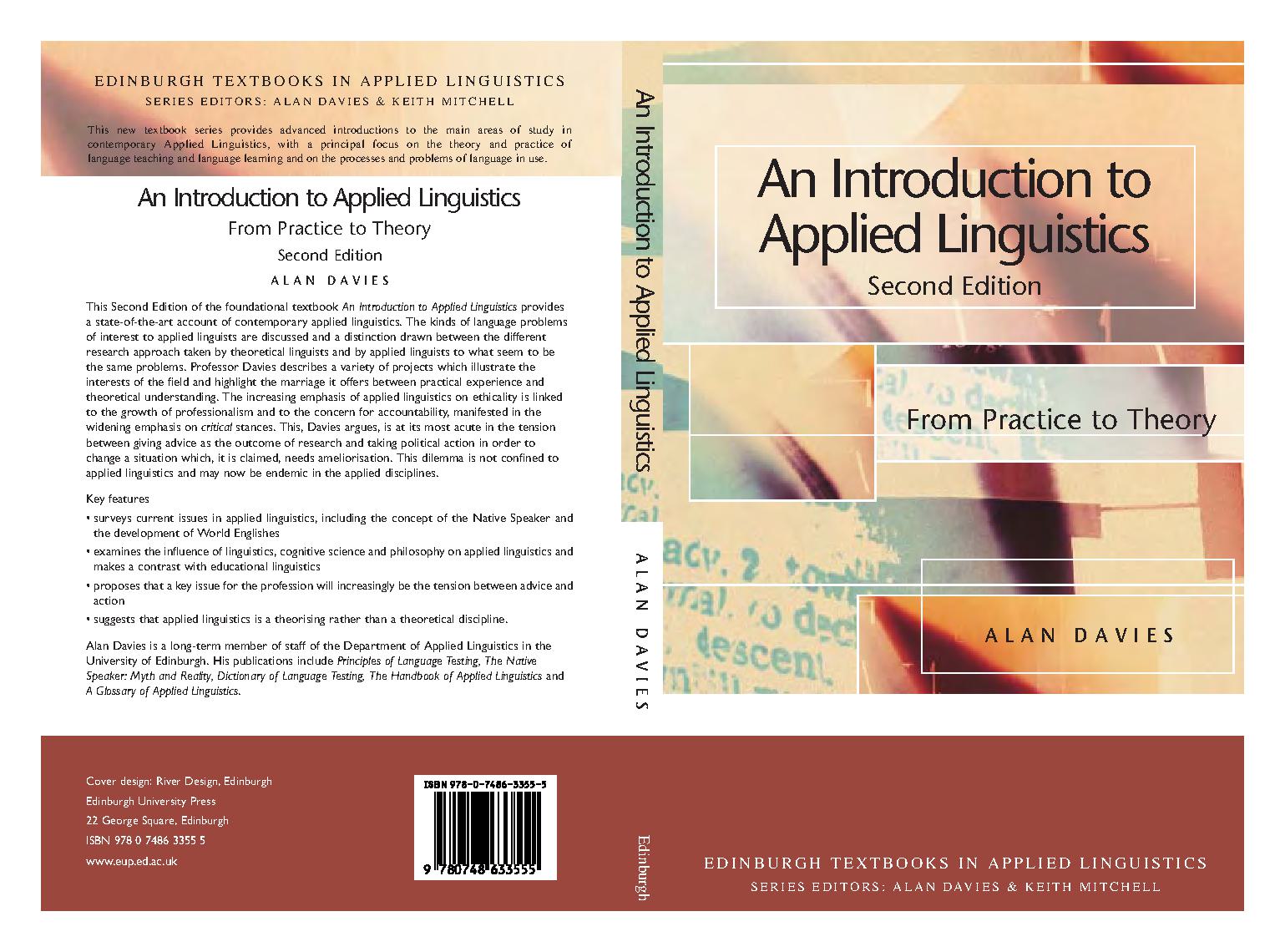 An introduction to applied Linguistics : From practice to theory