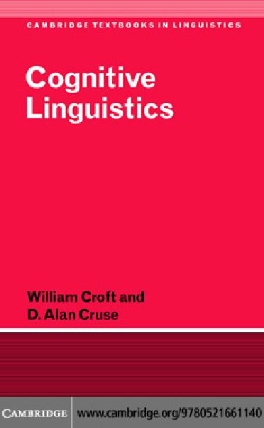 Cognitive linguistics