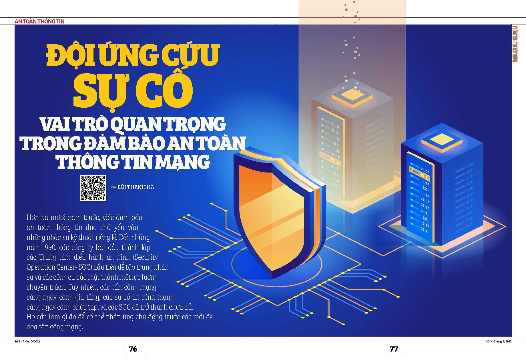 Đội ứng cứu sự cố vai trò quan trọng trong đảm bảo an toàn thông tin mạng