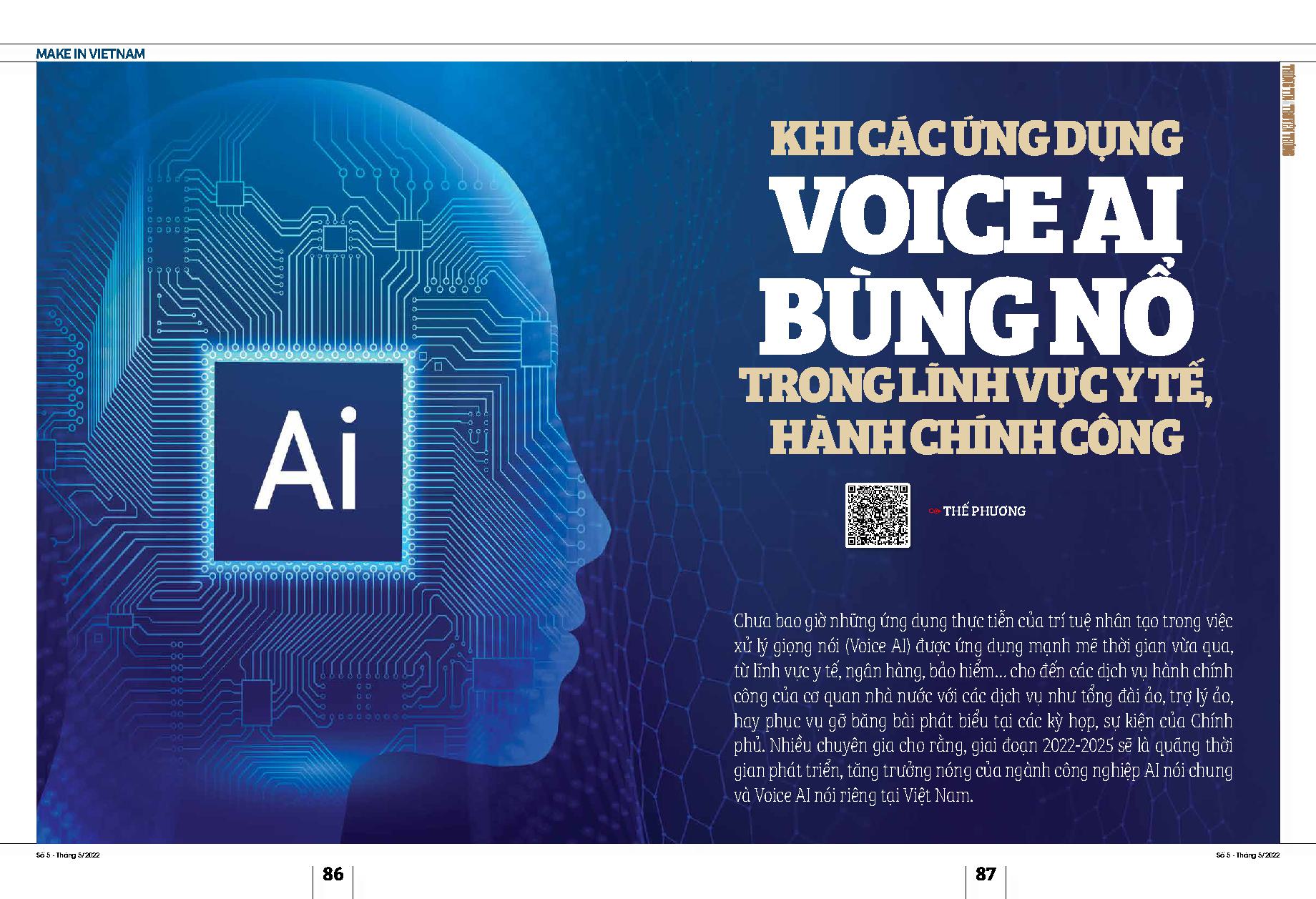 Khi các ứng dụng voice AI bùng nổ trong lĩnh vực y tế, hành chính công