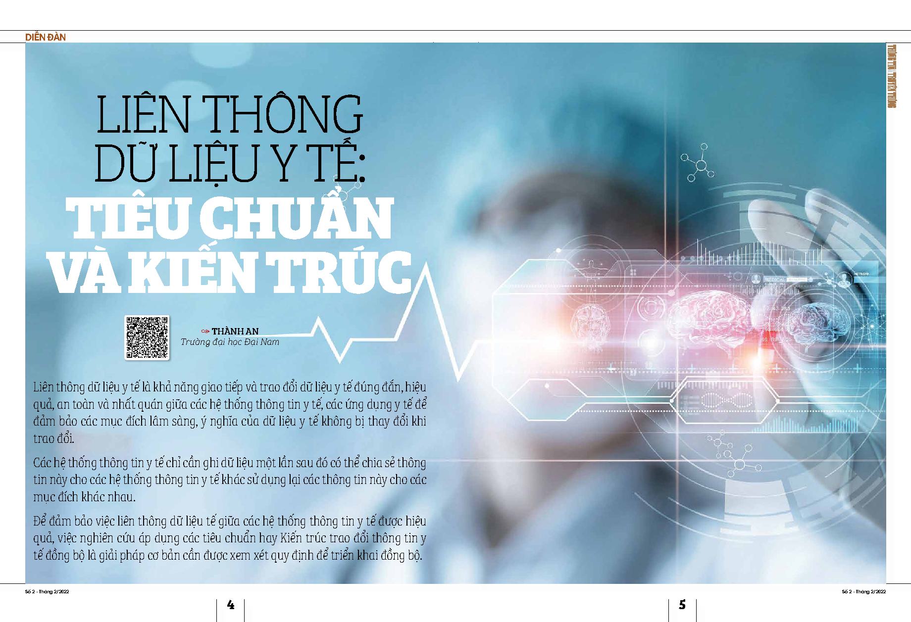 Liên thông dữ liệu y tế: Tiêu chuẩn và kiến trúc