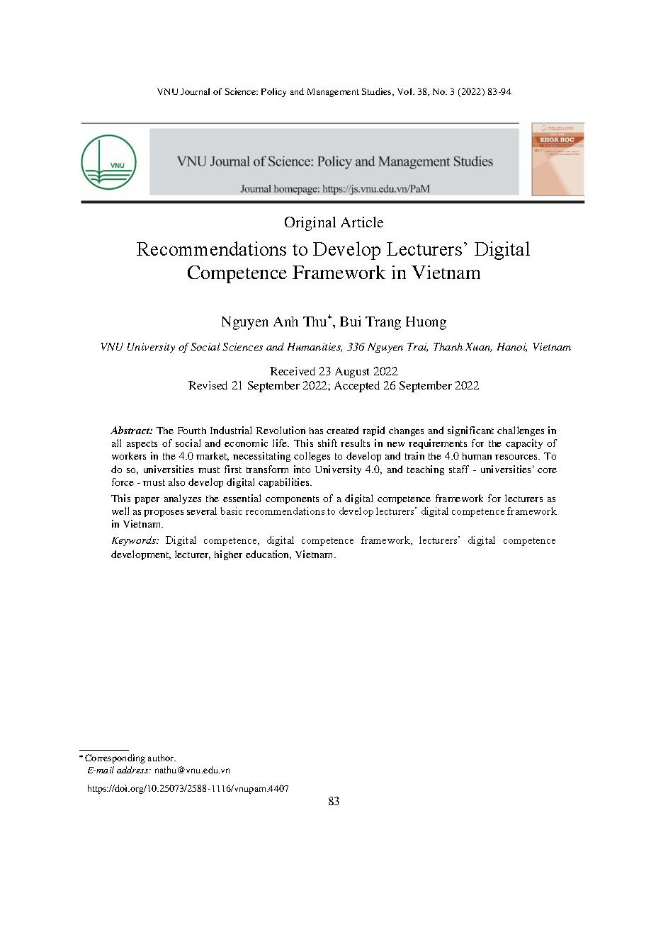 Một số giải pháp để phát triển năng lực số của giảng viên đại học Việt Nam