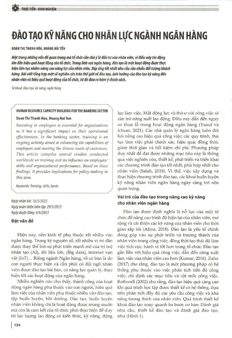 Đào tạo kỹ năng cho nhân lực ngành Ngân hàng