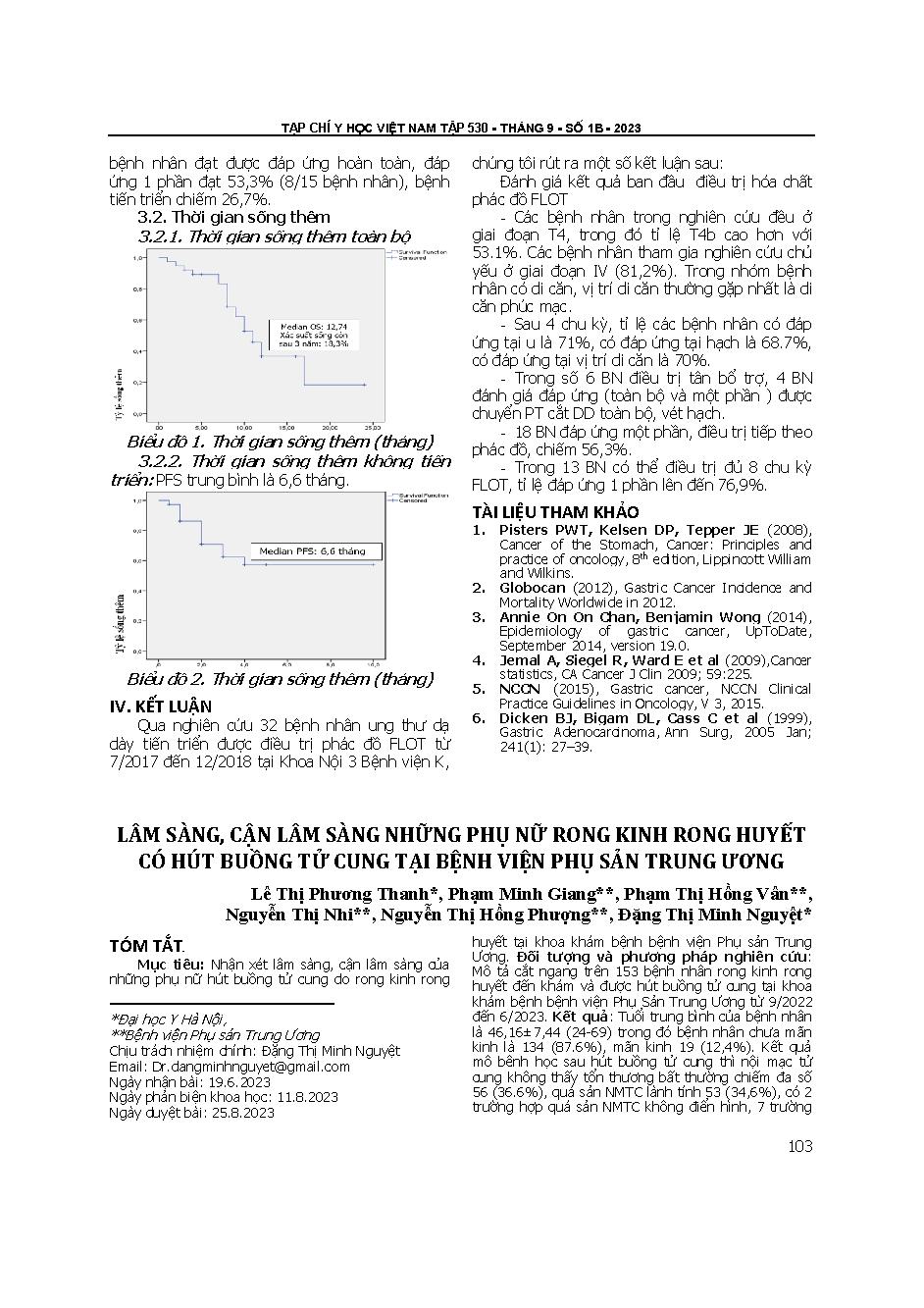 Lâm sàng, cận lâm sàng những phụ nữ rong kinh rong huyết có hút buồng tử cung tại Bệnh viện Phụ Sản Trung ương = Clinical symptoms and laboratory rerults of women with menorrhgia underwent endometial curretage at National Hospital of Obstetrics of Gynecol