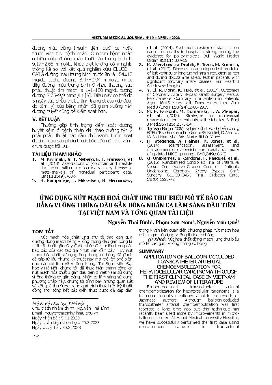 Ứng dụng nút mạch hóa chất ung thư biểu mô tế bào gan bằng vi ống thông đầu gắn bóng nhân ca lâm sàng đầu tiên tại Việt Nam và tổng quan tài liệu = Application of balloon-occluded transcatheter arterial chemoembolization for hepatocellular carcinoma throu