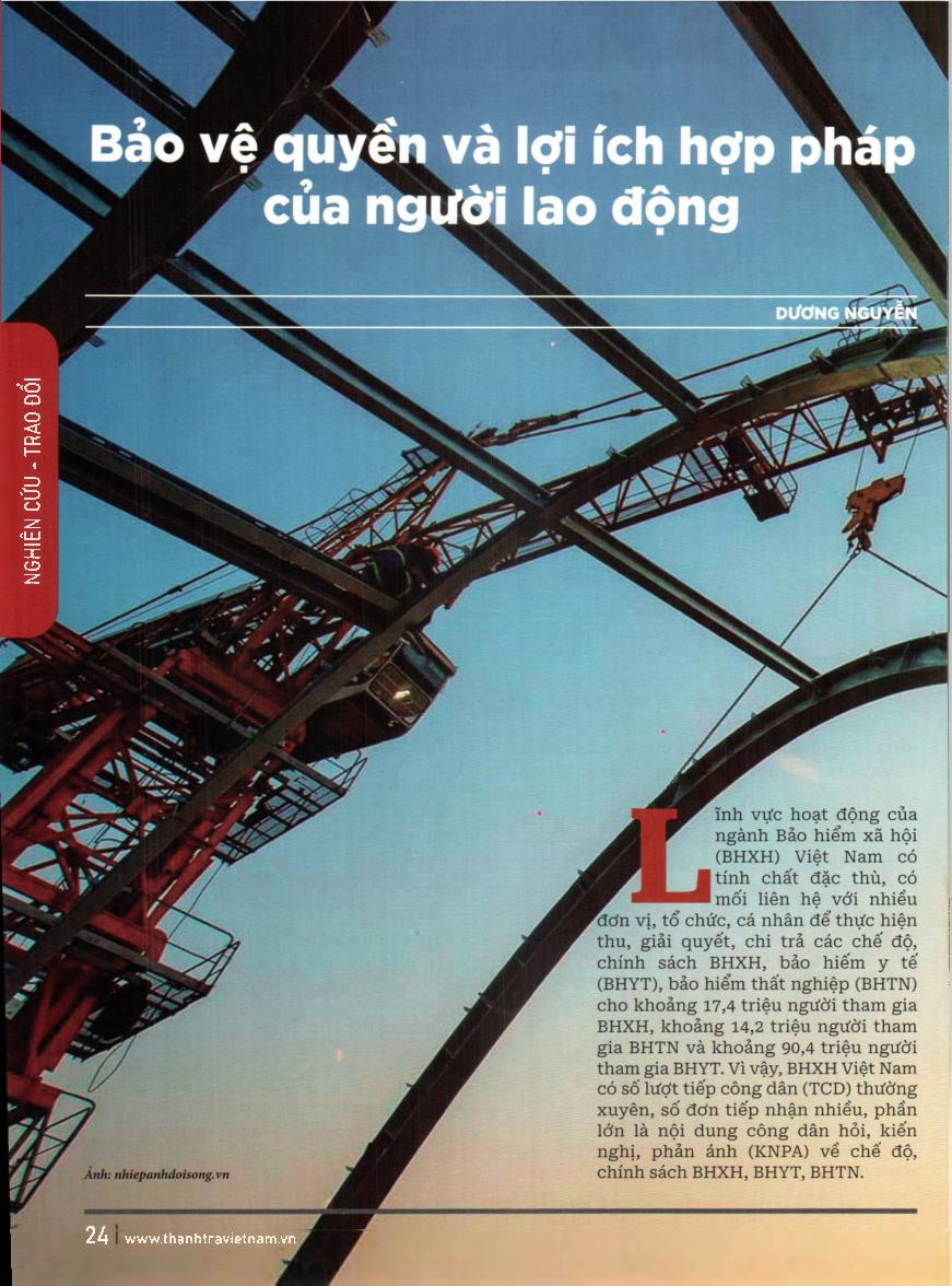 Bảo vệ quyền và lợi ích hợp pháp của người lao động