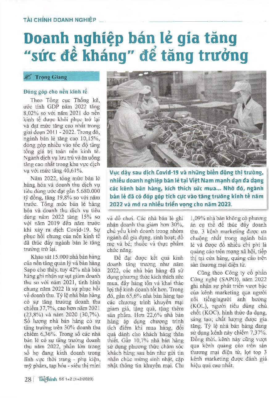 Doanh nghiệp bán lẻ gia tăng "sức đề kháng" để tăng trưởng