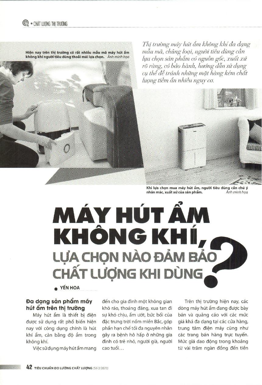 Máy hút ẩm không khí, lựa chọn nào đảm bảo chất lượng khi dùng = Air dehumidifier, which option ensures quality when used?