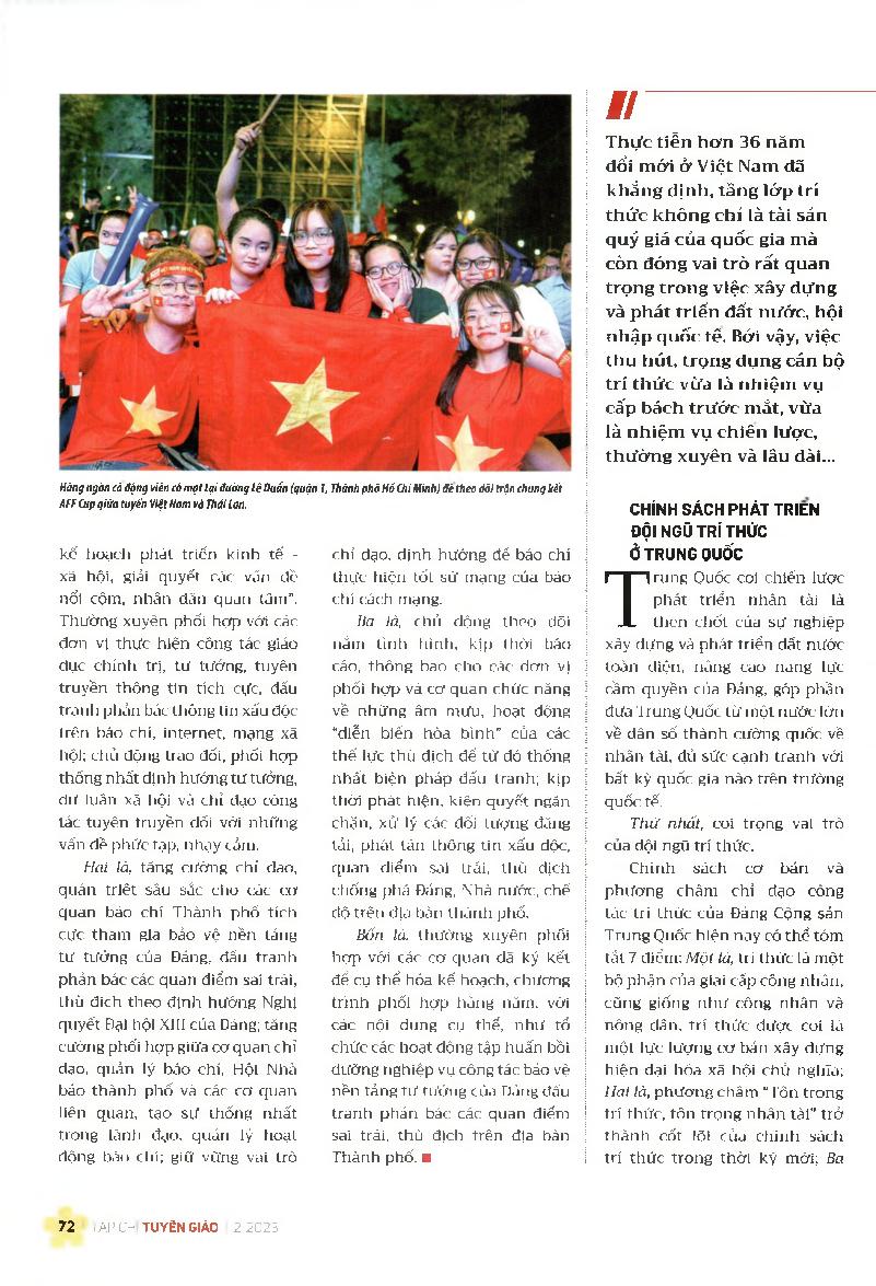 Phát triển đội ngũ trí thức ở Trung Quốc và bài học tham khảo với Việt Nam