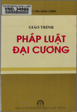 Giáo trình pháp luật đại cương