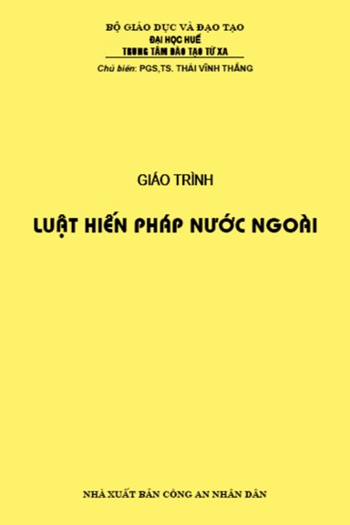 Giáo trình Luật Hiến pháp nước ngoài: Tập 2