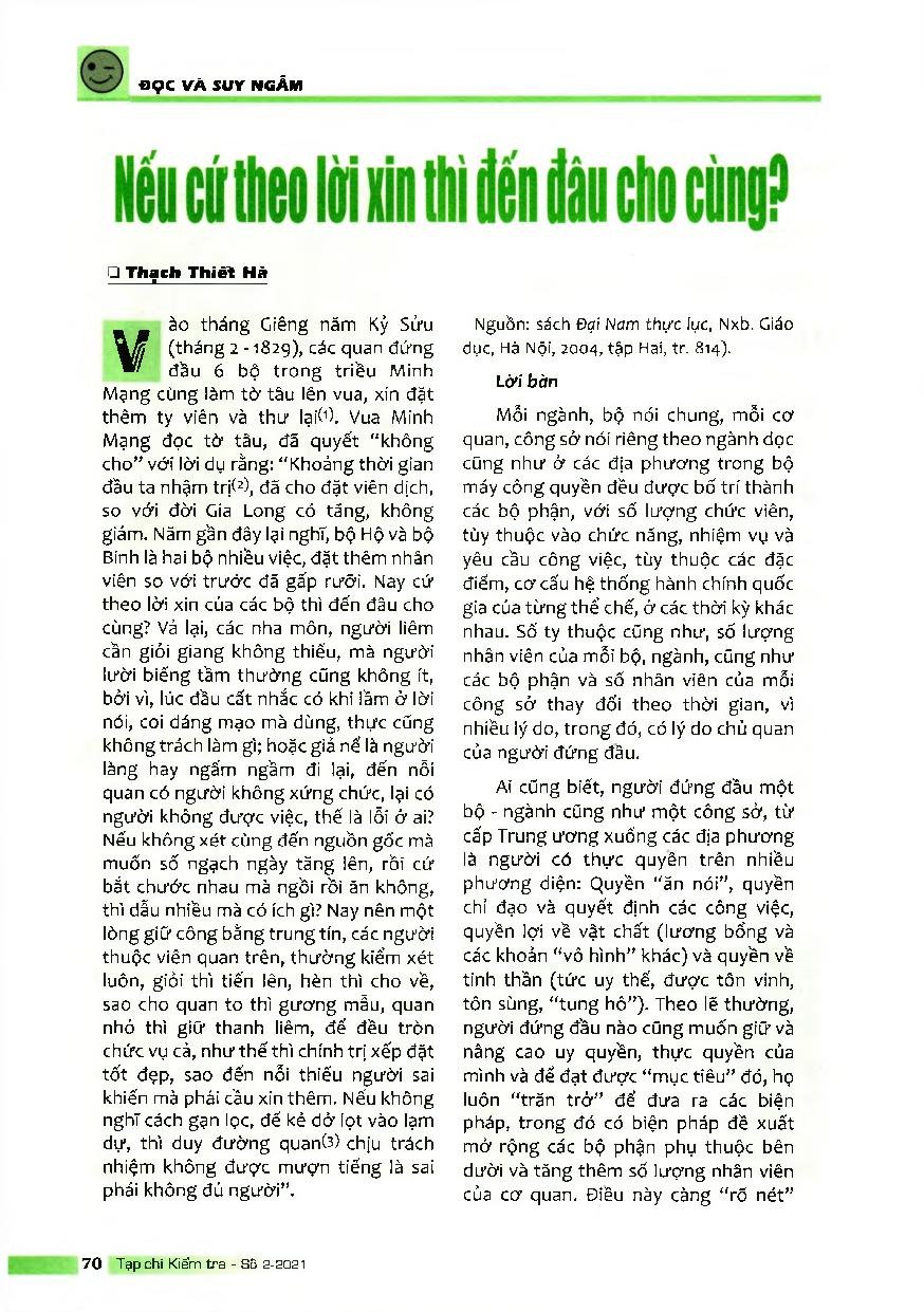 Nếu cứ theo lời xin thì đến đâu cho cùng