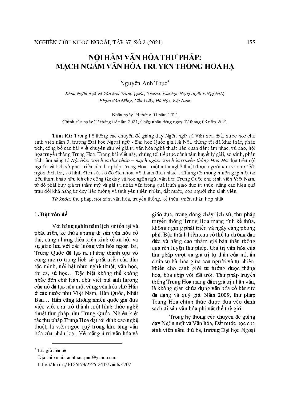 Nội hàm văn hóa thư pháp: Mạch ngầm văn hóa truyền thống Hoa Hạ