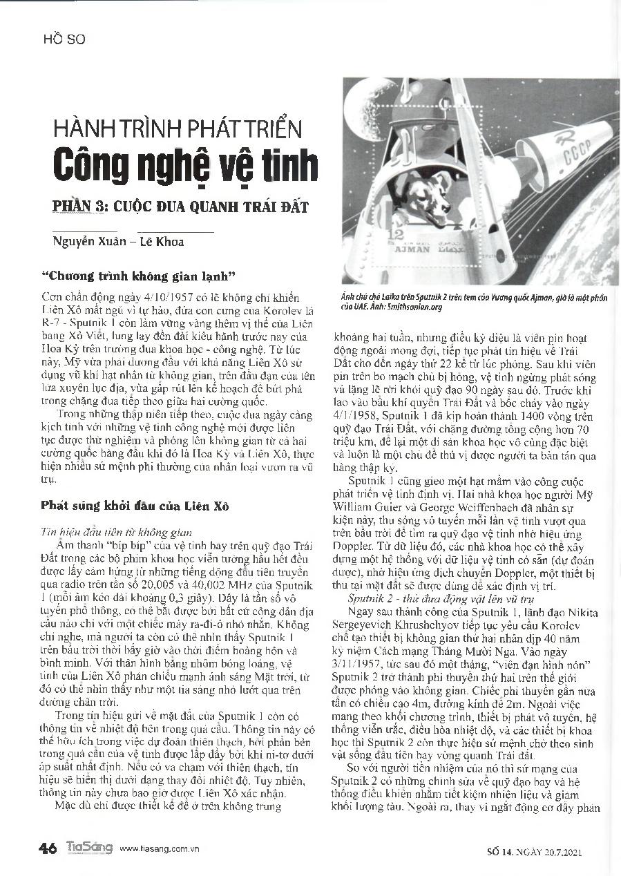 Hành trình phát triển công nghệ vệ tinh
