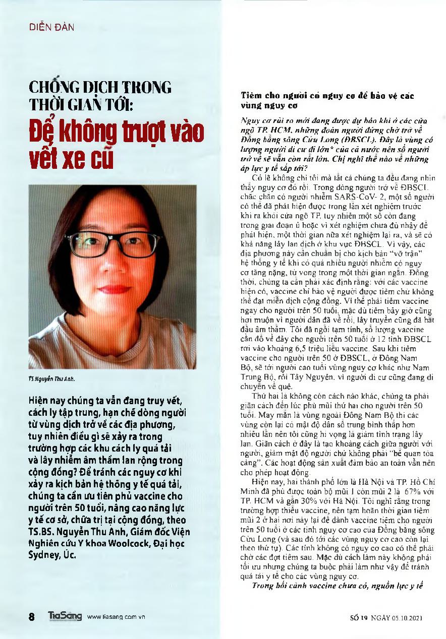 Chống dịch trong thời gian tới: Để không trượt vào vết xe cũ