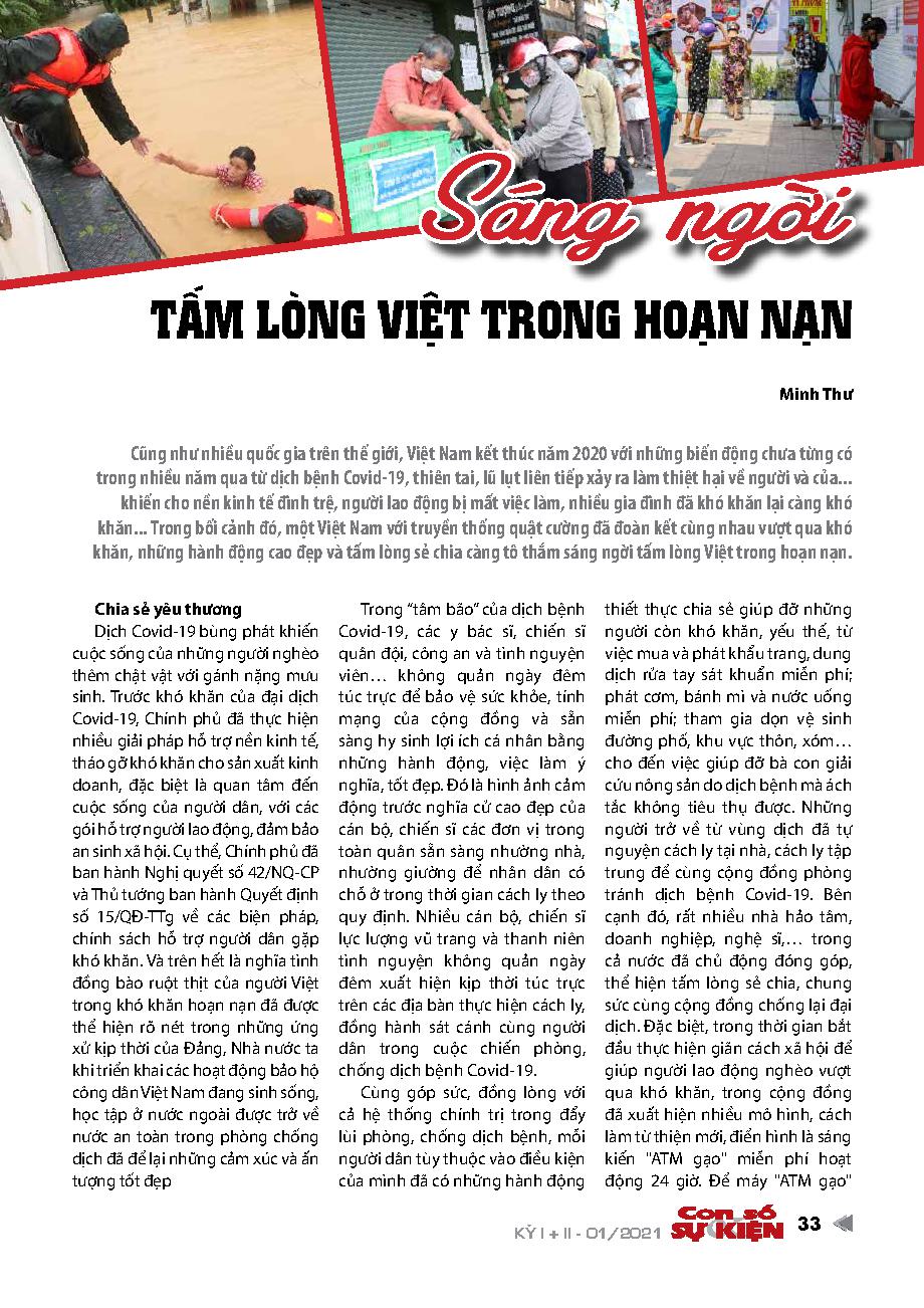 Sáng ngời tấm lòng Việt trong hoạn nạn
