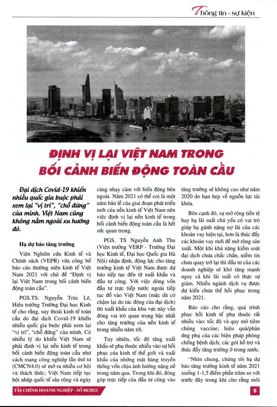 Định vị lại Việt Nam trong bối cảnh biến động toàn cầu