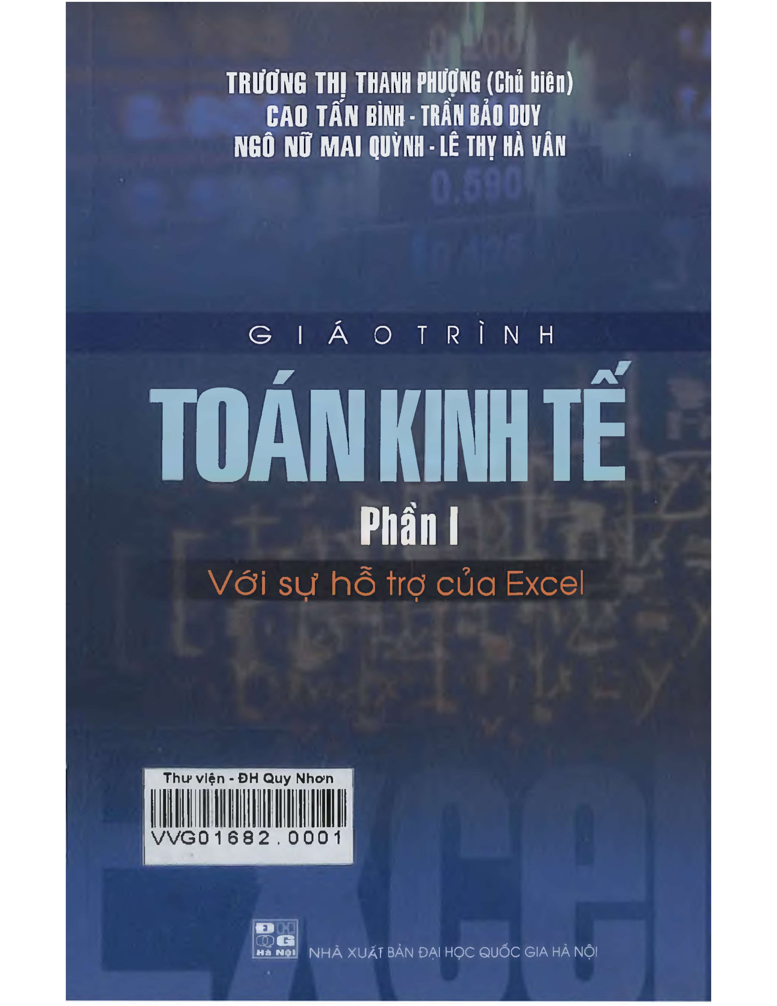 Giáo trình Toán kinh tế