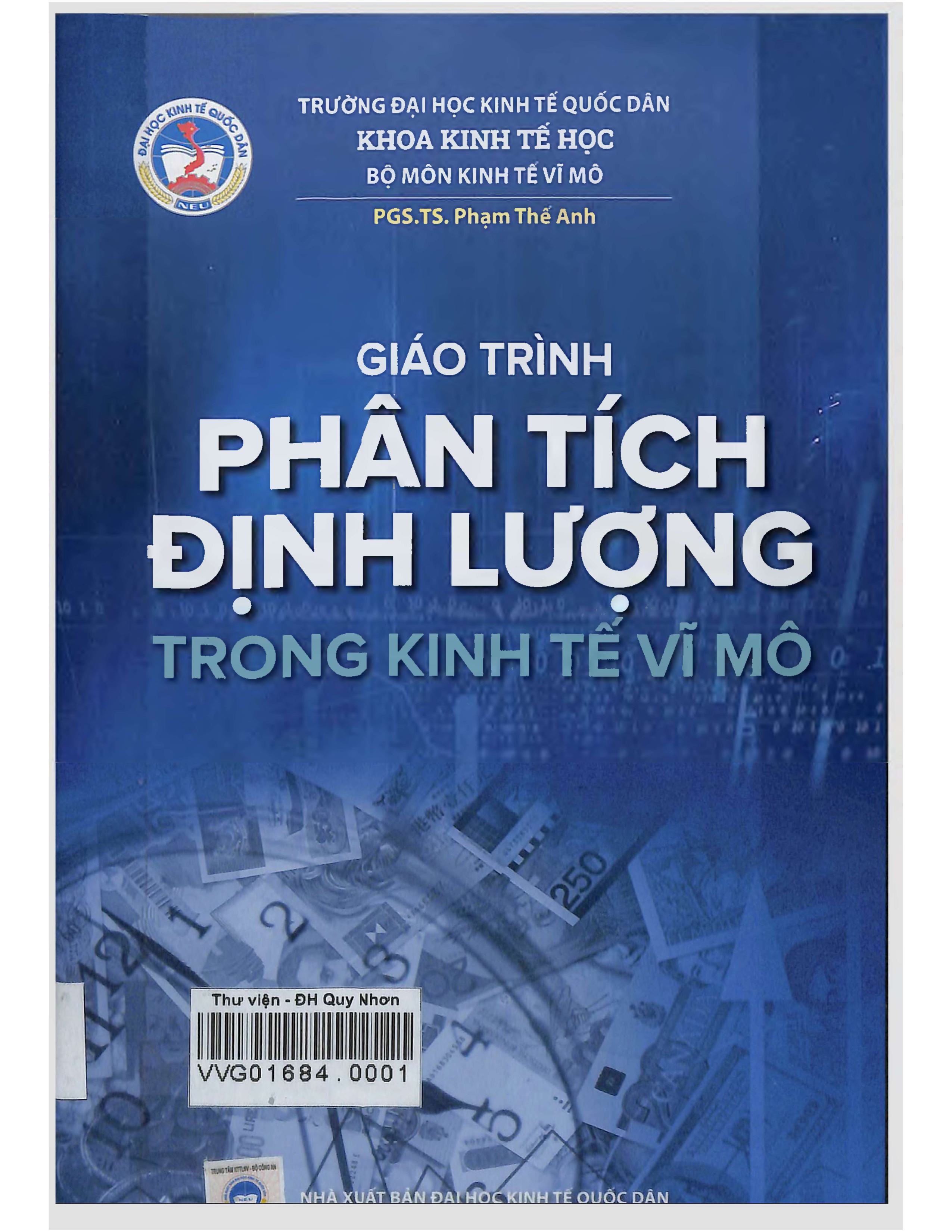 Giáo trình Phân tích định lượng trong kinh tế vĩ mô