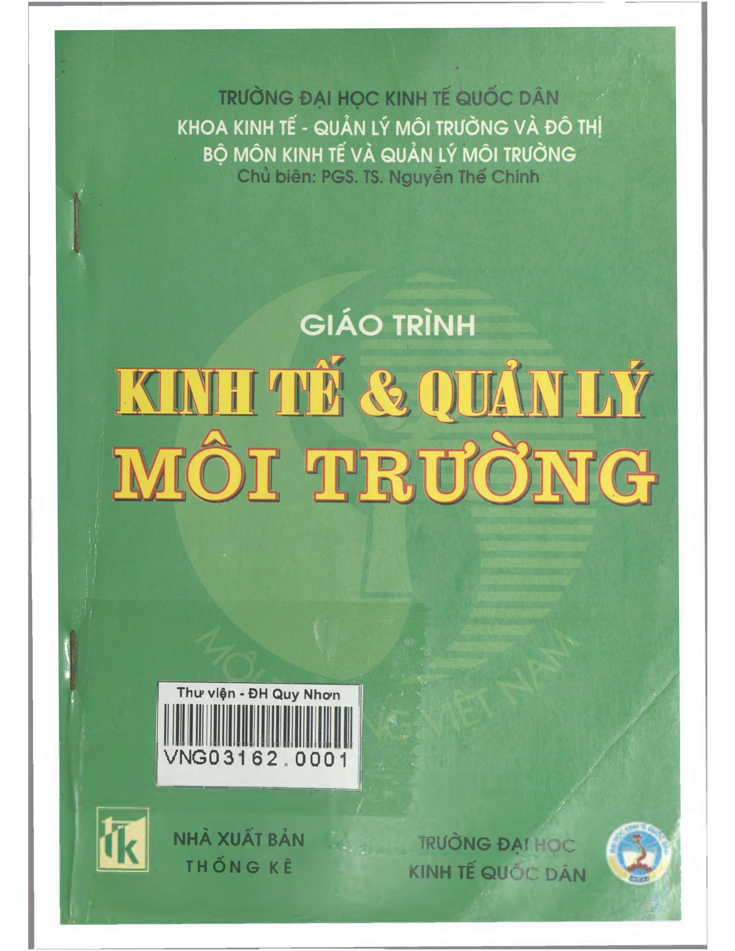 Giáo trình Kinh tế và quản lý môi trường