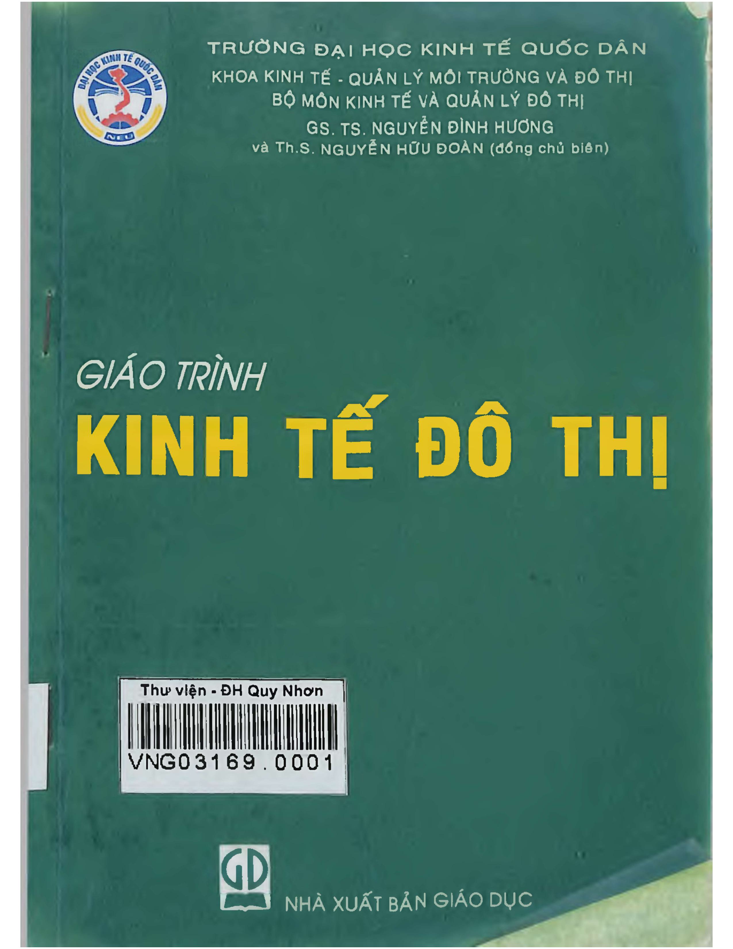 Giáo trình kinh tế đô thị