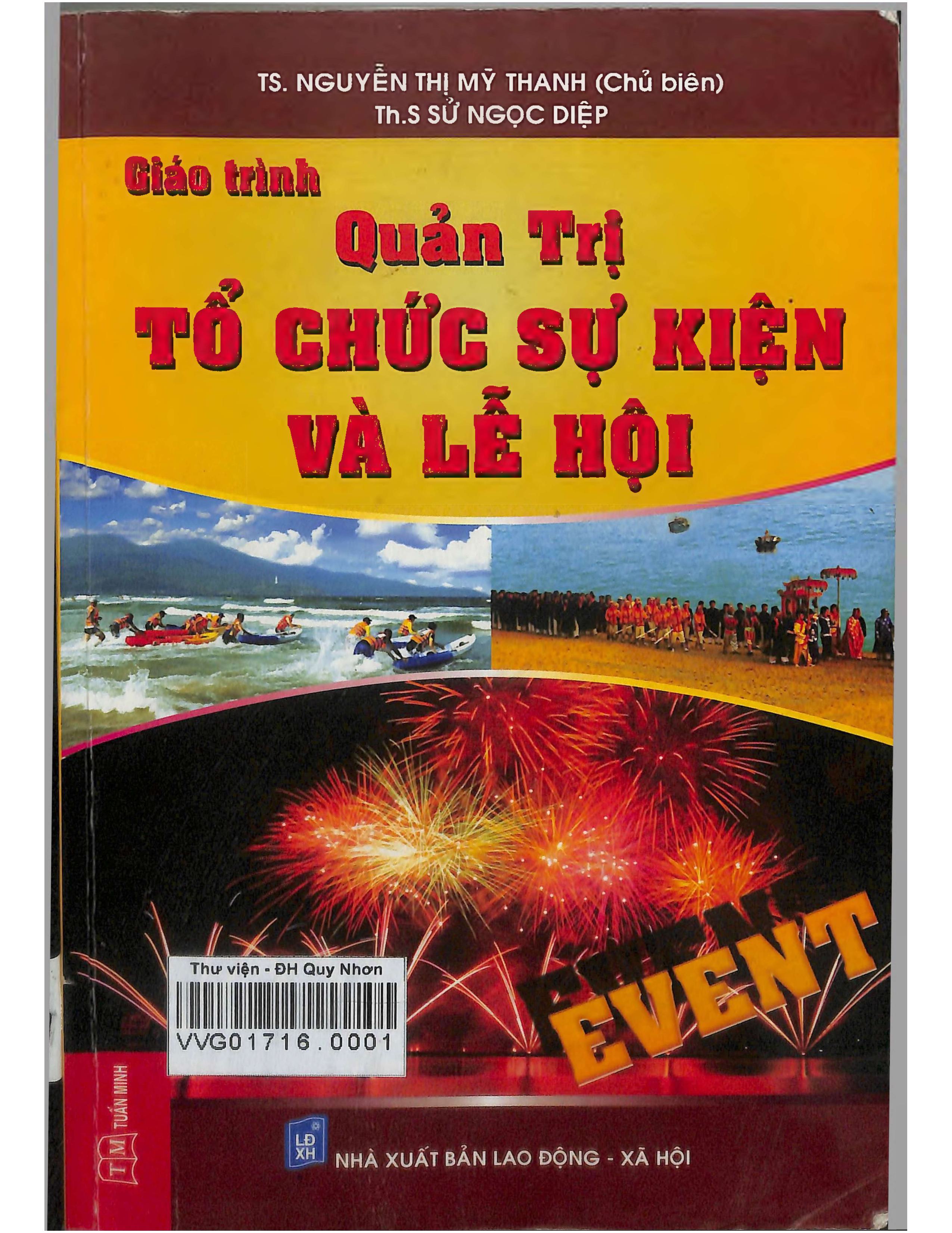 Giáo trình quản trị tổ chức sự kiện và lễ hội