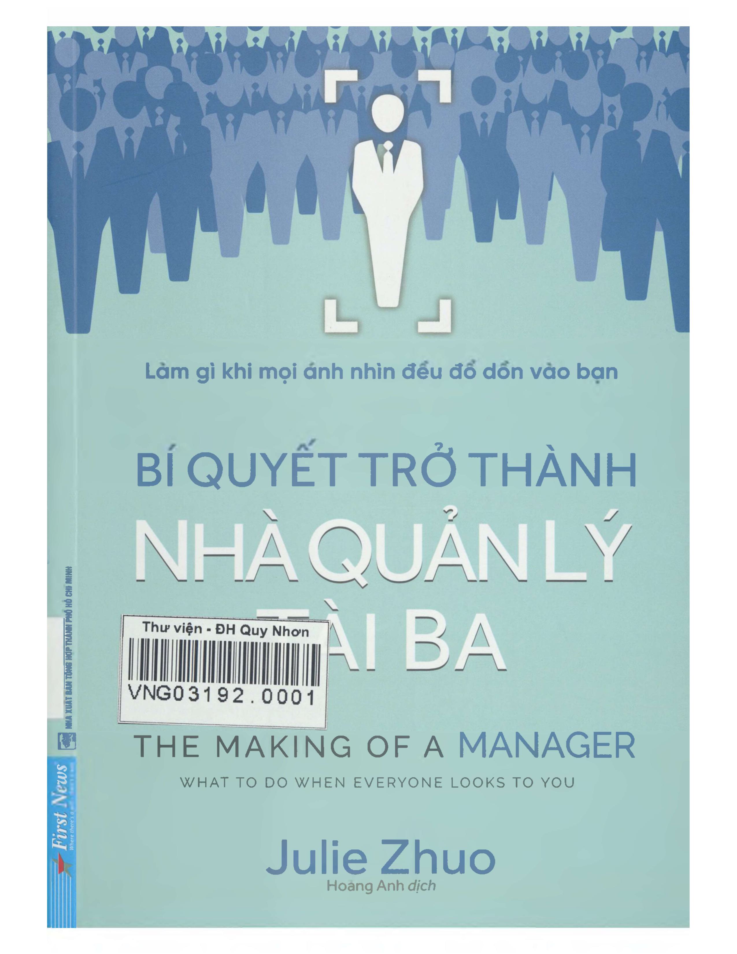 Bí quyết trở thành nhà quản lý tài ba