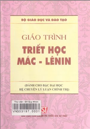 Giáo trình Triết học Mác - Lênin : Giáo trình Triết học Mác - Lênin