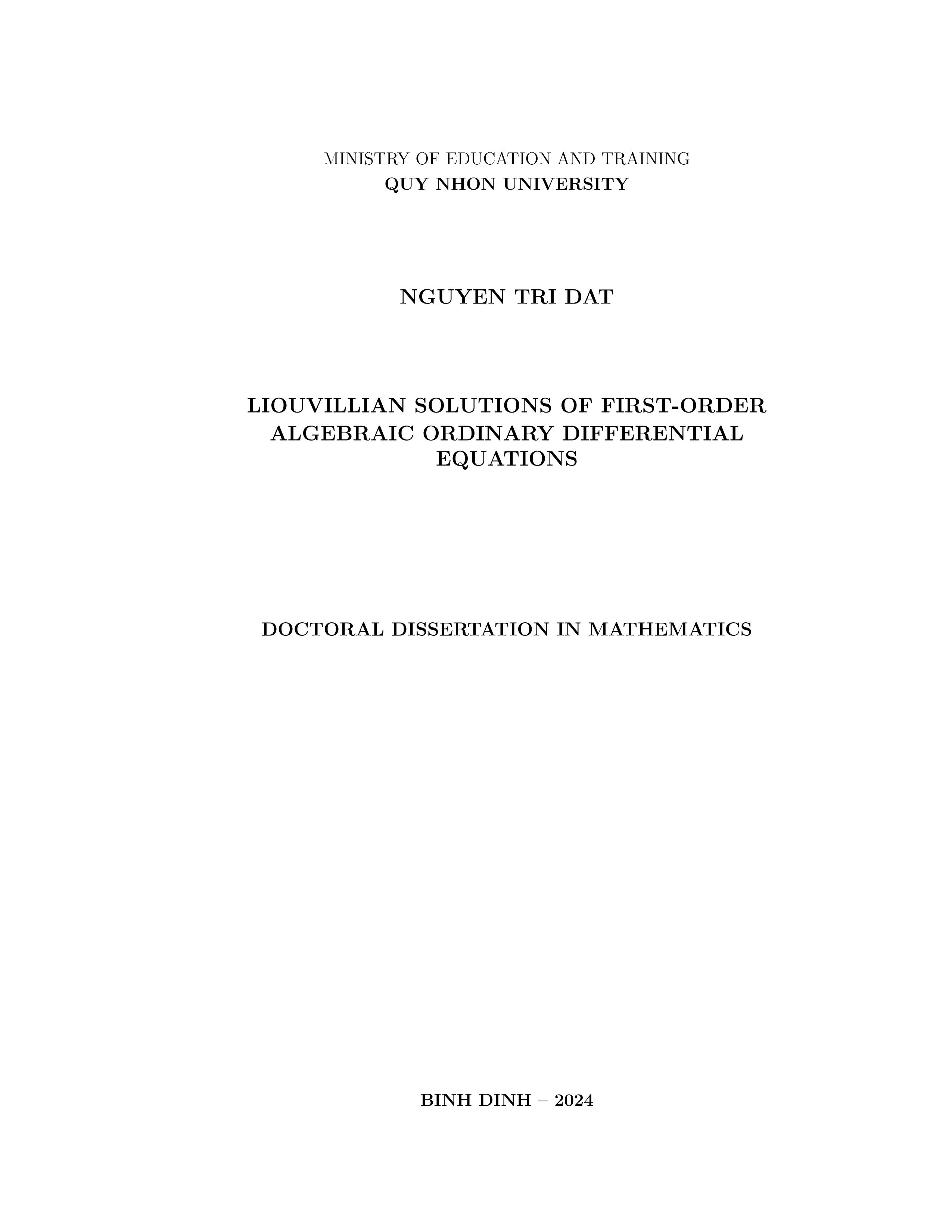 Liouvillian solutions of first-order algebraic ordinary differential equations