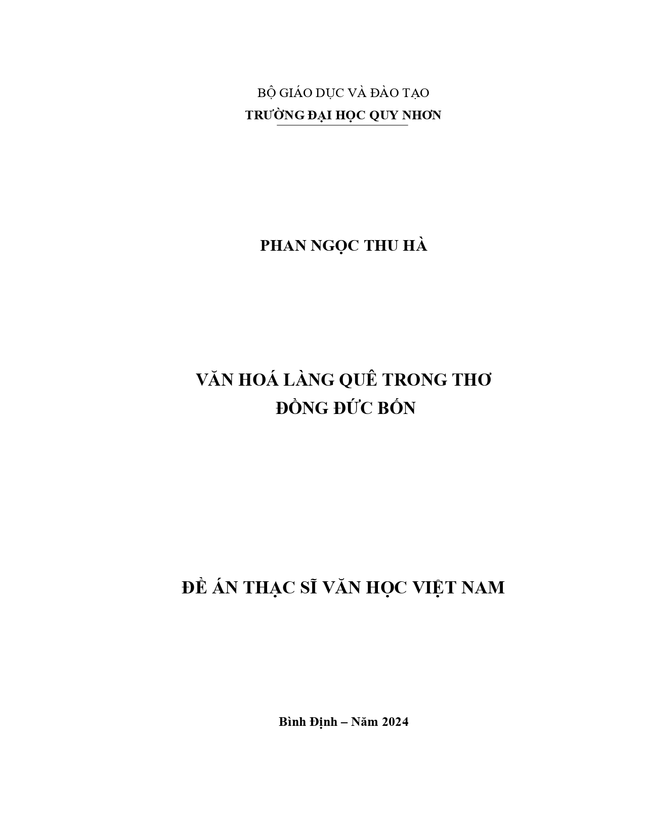 Văn hóa làng quê trong thơ Đồng Đức Bốn