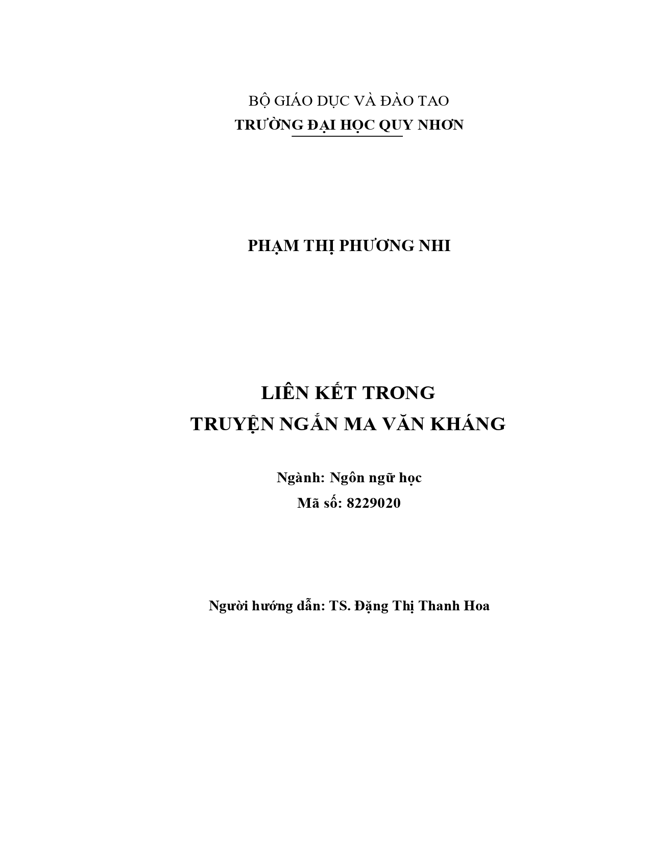 Liên kết trong truyện ngắn Ma Văn Kháng