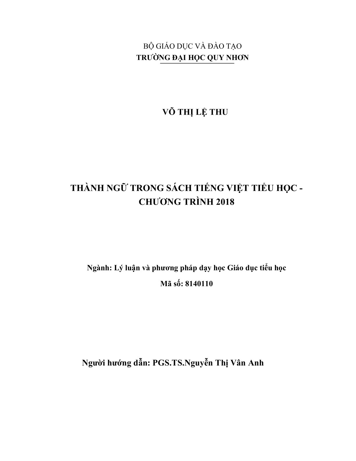 Thành ngữ trong sách Tiếng Việt tiểu học - Chương trình 2018