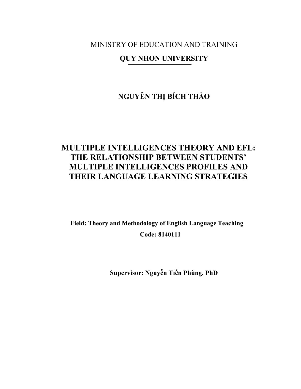Multiple intelligences theory and EFL: The relationship between students' multiple intelligence profiles and their language learning strategies