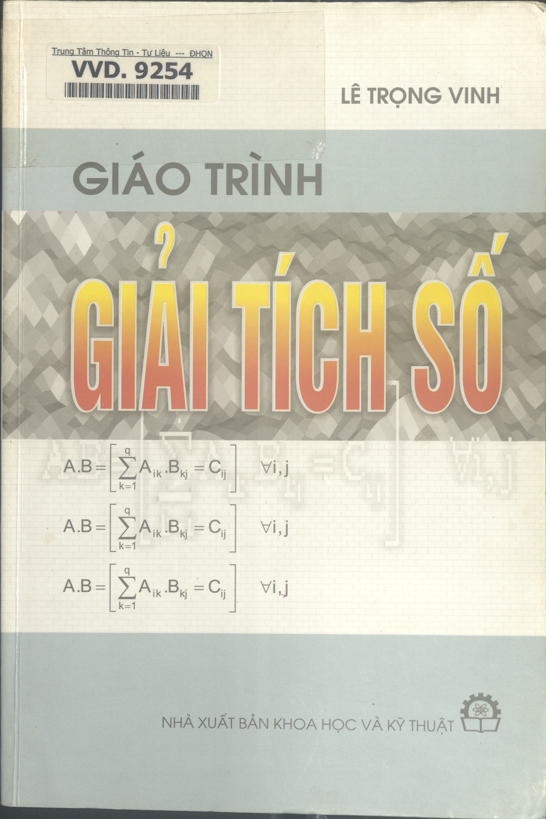 Giáo trình giải tích số