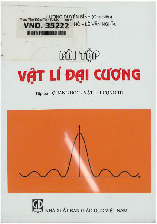 Bài tập vật lí đại cương :T.3