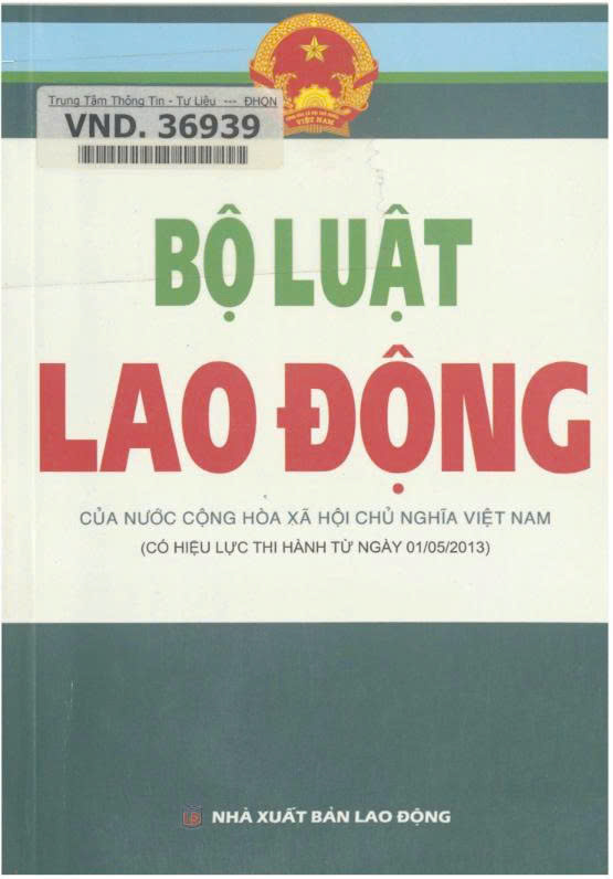 Bộ luật Lao động của nước Cộng hòa Xã hội chủ nghĩa Việt Nam
