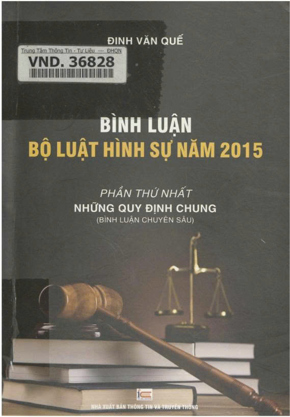 Bình luận bộ luật hình sự năm 2015