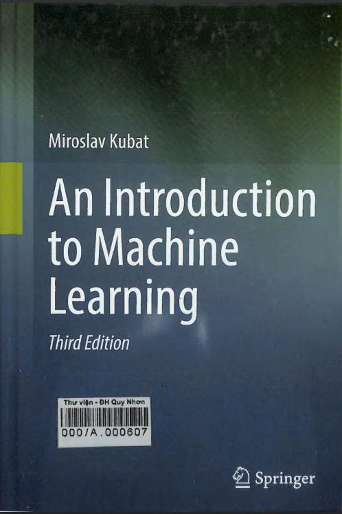 An introduction to machine learning (3rd)