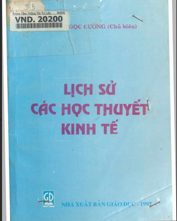 Lịch sử các học thuyết kinh tế