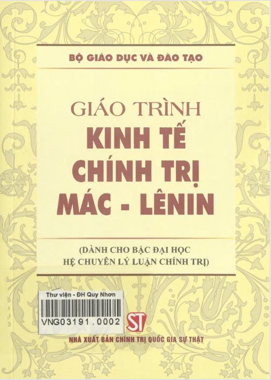 Giáo trình Kinh tế chính trị Mác - Lênin