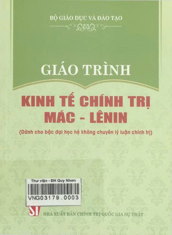 Giáo trình Kinh tế chính trị Mác - Lênin