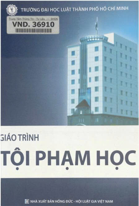 Giáo trình tội phạm học