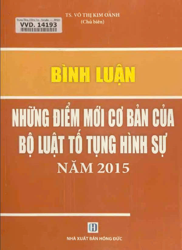 Bình luận những điểm mới cơ bản của Bộ luật tố tụng hình sự năm 2015