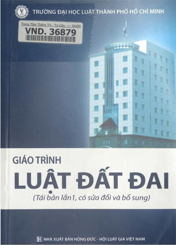 Giáo trình luật đất đai