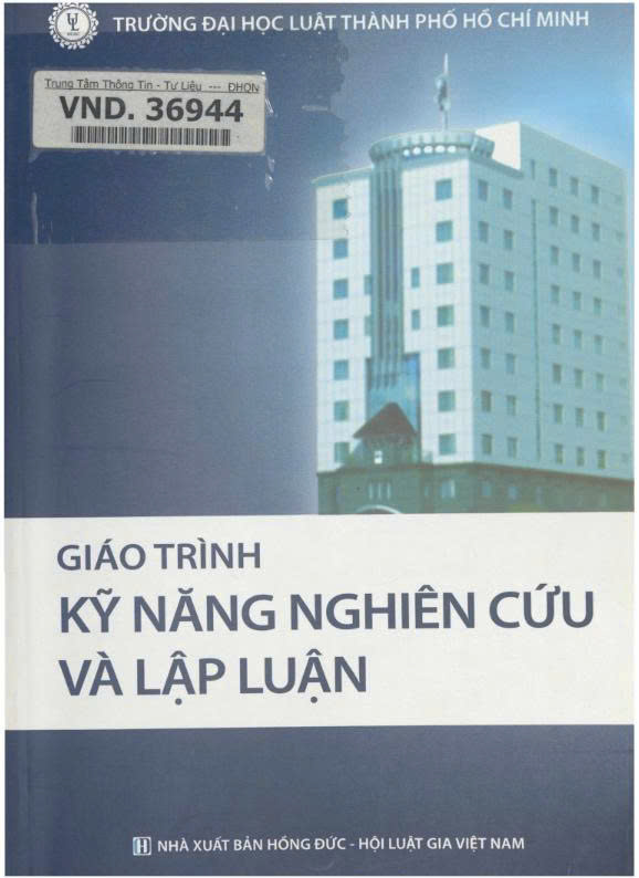 Giáo trình kỹ năng nghiên cứu và lập luận