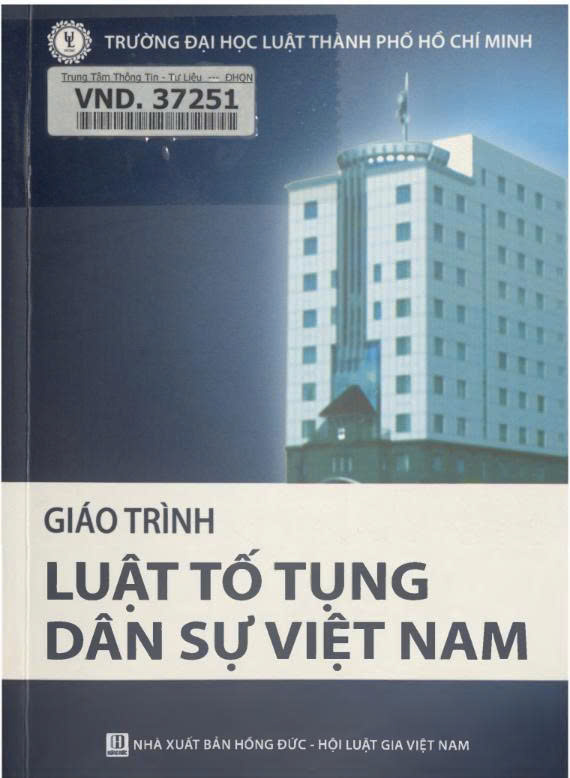 Giáo trình luật tố tụng dân sự Việt Nam